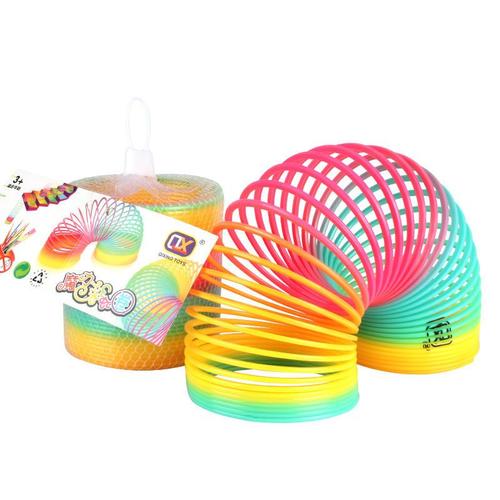 大号彩虹圈玩具弹簧圈叠叠圈宝宝益智早教礼物儿童魔力彩虹弹力圈 大